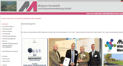 Desktop Screenshot of kunststoff-gummi.de